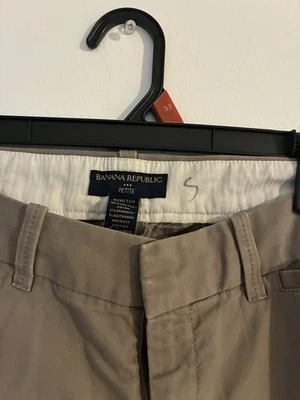 Banana Republic Petite Women’s Stretch Dress Pants Khaki Beige Size 2P - Image 1 of 3