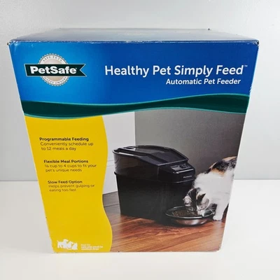 PetSafe Automatic Pet Feeder - Healthy Pet Simply Feed Dog & Cat PFD00-14574 New - Image 1 of 4