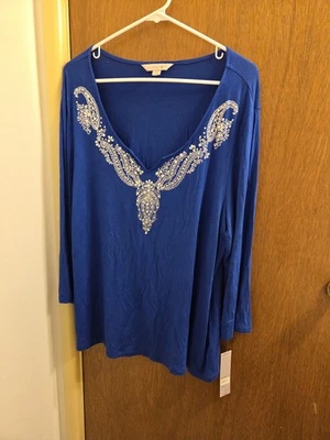 Blusa Top Camisa Laura Ashley Para Mujer Grande XL Adornada Nueva Con Etiquetas Ropa de Estante Foto 1 de 4