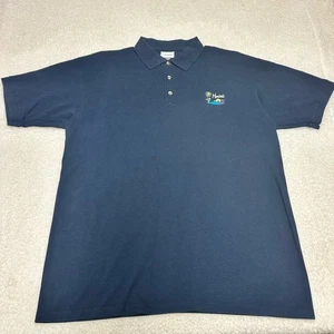 VTG HAWAII tourist polo shirt Embroidered Volcano Island SCREEN STARS USA MADE L - Picture 1 of 9