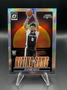 2024-25 Panini Donruss Optic Stephon Castle RC Rookie Spurs Rising Suns Holo - Picture 1 of 4