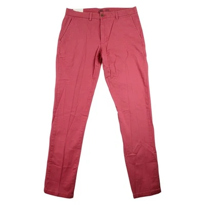 Izod Saltwater Chino Pants Mens 30x32 Red Relaxed Stretch Slim Fit Flat Front - Image 1 of 4