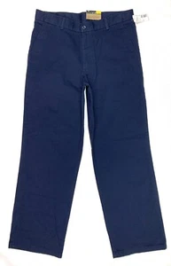 DOCKERS Husky 31 x 28" NAVY BLUE Fit Flex Khaki UNIFORM / CASUAL PANTS - NWT - Picture 1 of 6