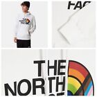 👀NEW🔥The North Face Mens Hoodie Sweatshirt WHITE RAINBOW PRIDE NWT SZ (M) 💲🏞