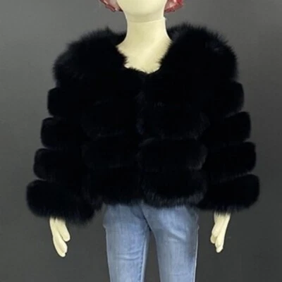 2025 Faux Fox Fur TOP Quality Kids Girls Baby THICK PARKER WARM Coat JACKET COAT - Image 1 of 4