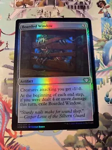 1x Boarded Window | FOIL | Innistrad Crimson Vow | MTG Magic Cards - Picture 1 of 1