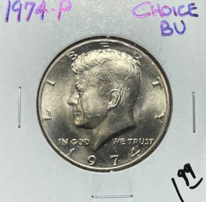 1974-P KENNEDY HALF DOLLAR ~ CH/BU ~BEAUTIFUL COIN~ - Picture 1 of 2