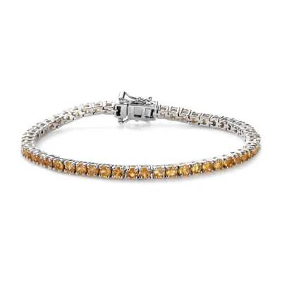 Brazalete Premium Viceroy Spessartine granate 7,30 ctw enchapado en platino 7,25" Foto 1 de 4