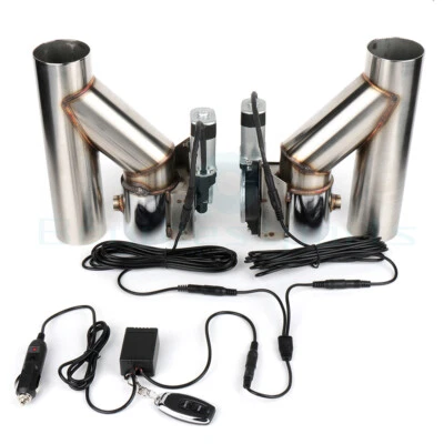 2Pc 2.5" 63mm Electric Exhaust Valve - Image 1 of 4