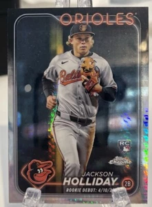 2024 Topps Chrome Update Debut #US97 Jackson Holliday Prism Refractor IYC3451 - Picture 1 of 2