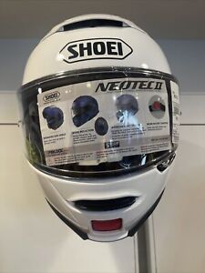 Shoei Neotec II Modular Flip-Up Motorcycle Helmet White Large