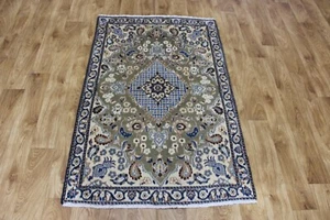 FINE HANDMADE PERSIAN NAIN WOOL AND SILK RUG 135 X 90 CM - Picture 1 of 10