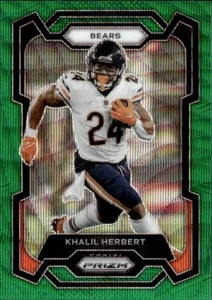 Khalil Herbert 2023 Panini Prizm Green Wave Chicago Bears #51 - Picture 1 of 2