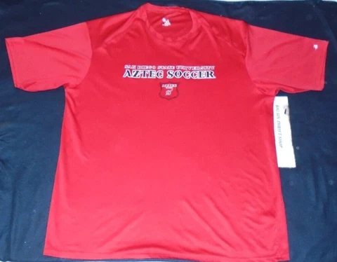 BADGER SAN DIEGO STATE UNIVERSITY AZTECS SDSU SOCCER SHIRT ADULT 2XL Cover