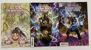 Demon Days Rising Storm #1 Cover A + Andrews + Garner NM Set of 3 Marvel 2021 - Picture 1 of 8