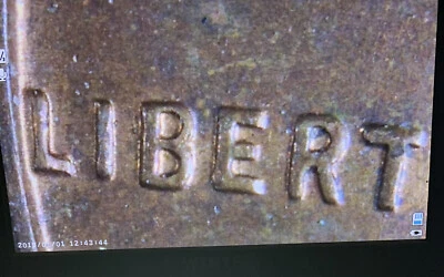 1957 P with Doubling on Obverse Lincoln Wheat Cent RED BROWN - Image 1 of 4