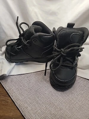 Nike Manoa LTR (TD) Botas de Cuero Negras para Niños Pequeños Talla 4C Nuevas BQ5374-001 Foto 1 de 4