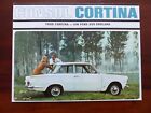 Ford Consul Cortina 1964 Austrian Prospekt Brochure Dépliant  Prospetto