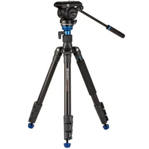 Benro A2883FS4PRO Reverse-Folding A Travel Tripod with S4Pro Fluid Video Head - Picture 1 of 12