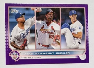 2022 Topps Series 1 Meijer Purple Parallel #105 League Leaders Wainwright - Foto 1 di 2