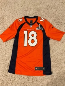 Nike On Field Peyton Manning Denver Broncos Super Bowl XLVIII Jersey Men's M - Picture 1 of 3