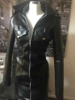 THE FEDERATION FAUX LEATHER MILITARY STYLE DRESS ALL SIZES  PLUS SIZES - Image 1 of 3