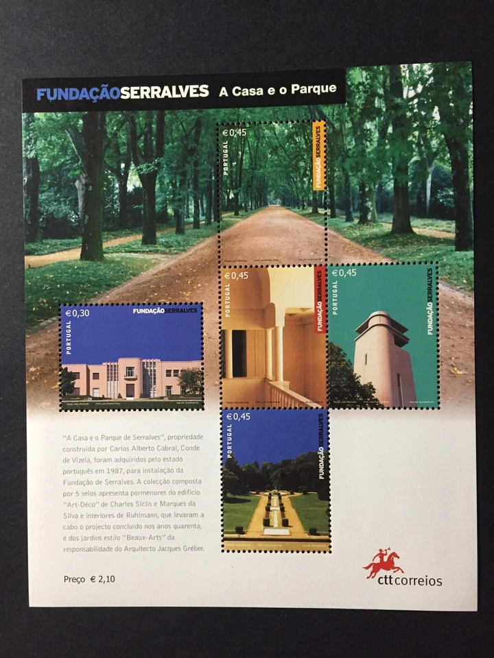 Portugal 2005 - Serralves Foundation, Porto, House & Park S/S MNH - Image 1 of 1