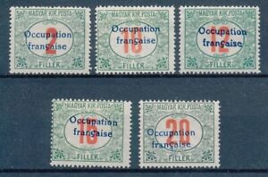 [58.200] Hungary Arad French Occ. 1919 Due good set MH VF signed stamps $70