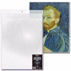 1 pack of 50 BCW 16" x 20" Oversized Art Print Bags - Photo 1 sur 3
