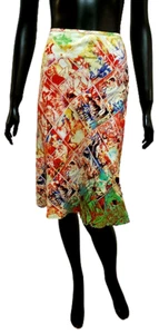 ❤️JEAN PAUL GAULTIER 1995 Comic Book Print skirt,very good condition! - Picture 1 of 12