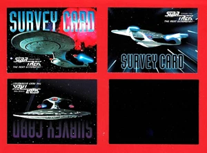 STAR TREK THE NEXT GENERATION TRADING CARDS inc. SURVEY CARDS (OS01) - Picture 1 of 3
