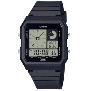 Casio Pop Black Bio-Resin Band Unisex 50m Twin Graph Digital Watch LF-20W-1A - Picture 1 of 3