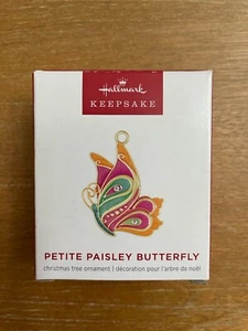 2024 Hallmark Keepsake Petite Paisley Mariposa Miniatura Metal Adorno NUEVO - Imagen 1 de 3