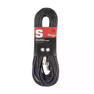 Cable de micrófono Stagg 20m XLR a XLR negro - Imagen 1 de 1