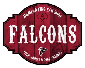 NFL Atlanta Falcons 12" Distressed Wooden Homegating Fan Zone Tavern Sign - Picture 1 of 1