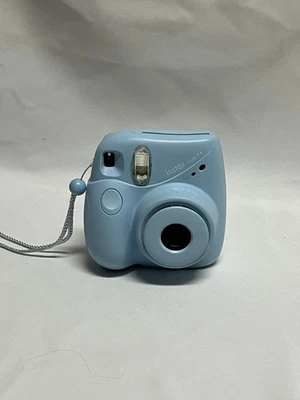 Fujifilm INSTAX MINI 7 PLUS 7+ Light Baby Blue Instant Camera Works - Image 1 of 4