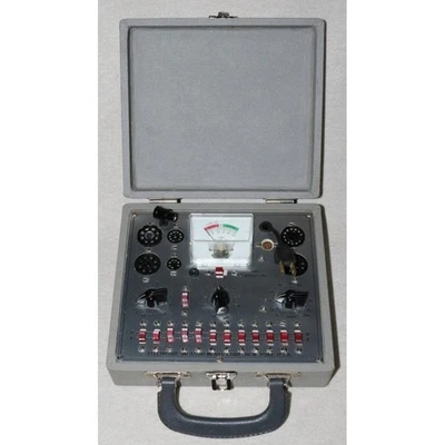 EMC213 Tube Tester Vintage Trunk Style w/ Boost Adapter Manual Japan Rare - Image 1 of 4