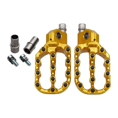 Fastway Evo Air Motorcycle Foot Pegs Kit Gold For HONDA CRF250R 2004-2019 - Imagem 1 de 2