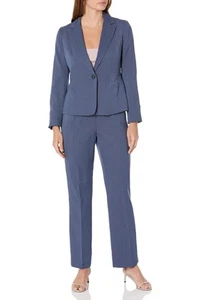 Le Suit Crepe One Button Jacket and Pant Set - Picture 1 of 5
