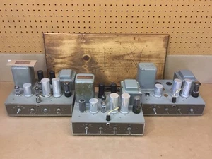 Three 50s Stromberg Carlson AR-410 6F6 6V6 Vacuum Tube Mono Amplifier Custom 400 - Picture 1 of 24