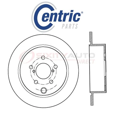 Centric C-TEK Disc Brake Rotor for 2016-2018 Subaru Crosstrek 2.0L H4 - Kit ip - Imagem 1 de 4