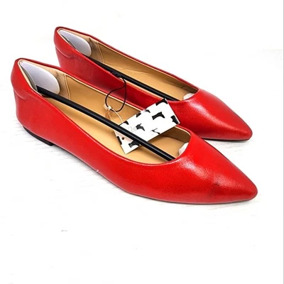 Red Women's Ballet Flats Pointed Toe Comfortable Walking Shoes Size 8.5 - Image 1 of 4