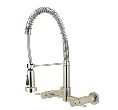 Torneira de cozinha Kingston GS818.DL Concord 1,8 GPM - Suporte de parede - Cromado - Imagem 1 de 3