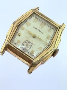 RELOJ PULSERA VINTAGE IMPERIAL 10K RGP PARA HOMBRE - MODELO 10 - SE VENDE COMO ESTÁ - Imagen 1 de 8