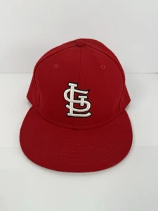 St. Louis Cardinals Hat Cap Fitted Mens 7 7/8 Red MLB Baseball New Era 59Fifty - Picture 1 of 6