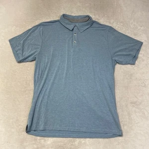 Polo Free Fly uomo taglia large blu manica corta comoda avventura fuori - Foto 1 di 6