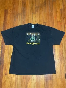 Vintage Y2K DevilDriver Shirt Size 2X Band Tour Death Nu Metal Coal Chamber Punk - Bild 1 von 6