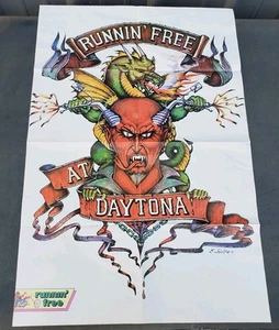 Vintage Dayton Bike Week Poster Runnin Wild Magazine 21"x31.5" - Picture 1 of 24