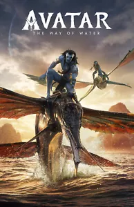 AA0368 Avatar The Way of Water di James Cameron 2022 locandina film Costars 11x17 - Foto 1 di 9