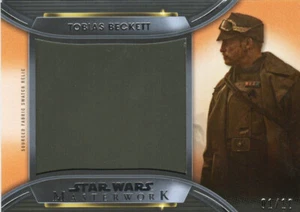 Star Wars Masterwork 2021 Topps Relic Swatch Tobias Beckett Trench Coat #01/10 - Picture 1 of 2